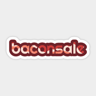 Basic Baconsale Logo - Bacon Print Sticker